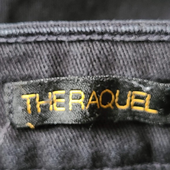 GENETIC DENIM The Raquel Cropped Cigarette Skinny Stretch Jeans Black Women's 29 - Picture 12 of 16